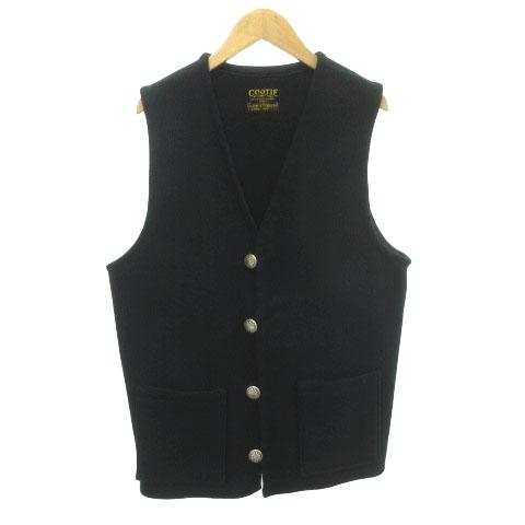 クーティー COOTIE 美品 15AW BAJA VEST フラワーコンチョボタン Lサイズ 黒 ...