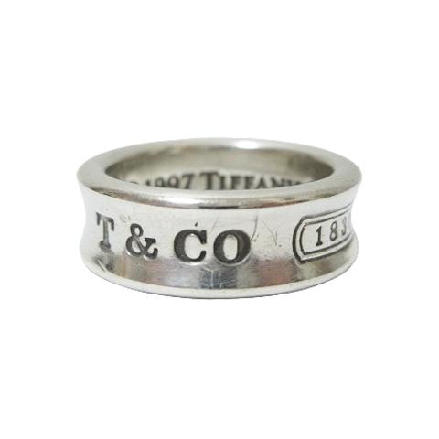 ティファニー TIFFANY &amp; CO. ナローリング 1837 指輪 925 シルバー ロゴ 9号...