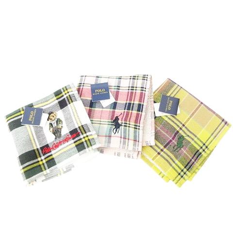 未使用品 ポロ ラルフローレン POLO RALPH LAUREN 美品 タグ付き 3枚セット チェ...