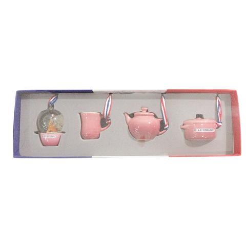 未使用品 ルクルーゼ LE CREUSET 美品 箱付き オーナメント セット 陶器 インテリア 装...