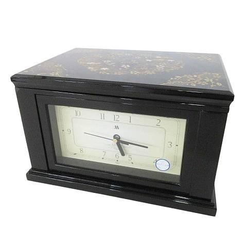 ミタニ 山本寛斎 宝石箱 収納ボックス オルゴール 漆器 時計 オルゴール ジュエリーボックス 黒 ...
