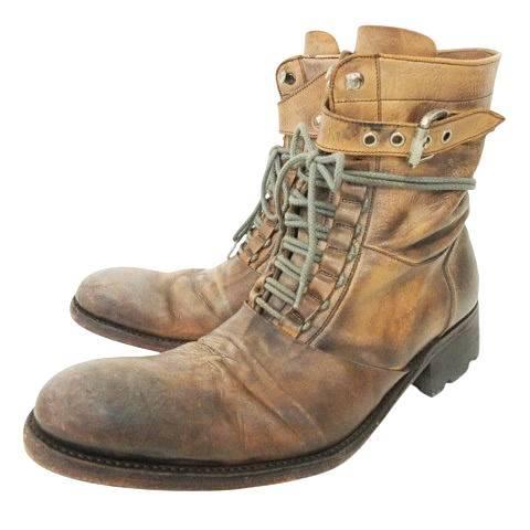 アルフレッドバニスター alfredoBANNISTER レザー ブーツ ショート レースアップ 4...