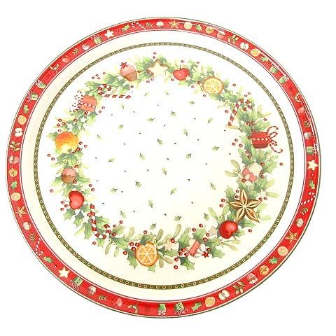 ビレロイ&amp;ボッホ Villeroy &amp; Boch 美品 クリスマスケーキプレート 大皿 Winter...
