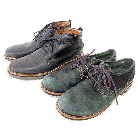 クラークス clarks 2点 ジョージブーツ シューズ ゴアテックス レザー UK9G 8G 26...