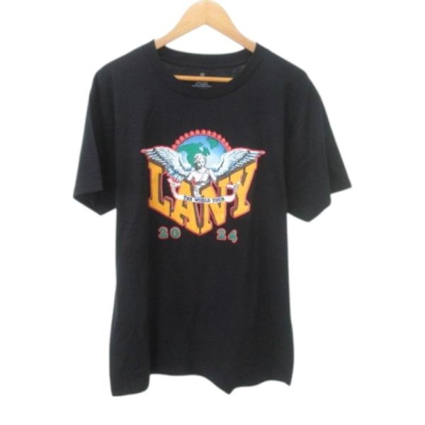 美品 レイニー LANY 2024 ワールドツアー ライブ Tシャツ 半袖 Lサイズ 黒 ブラック ...