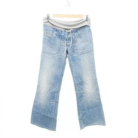 ディーゼル DIESEL サンプル品 マタニティ デニム パンツ ジーンズ リブウエスト ストレッチ...