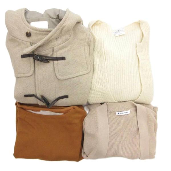 グローバルワーク GLOBAL WORK 他ブランド 衣類4点セット まとめ コート カットソー カ...