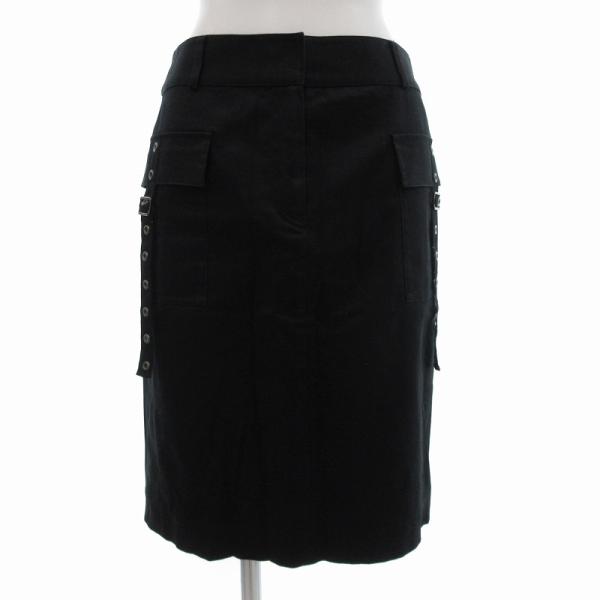 アートペッパー art pepper ティアードスカート ひざ丈 タイト 13 黒 ブラック /JS...