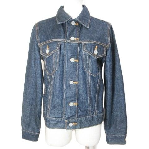 マウジー MOUSSY デニムジャケット Gジャン ジージャン フリーサイズ 紺 ネイビー ■YHS...