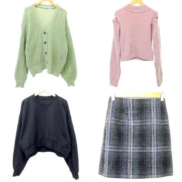 グレイル GRL リゼクシー 4点 セット まとめ売り トップス ニット スカート  F フリーサイ...