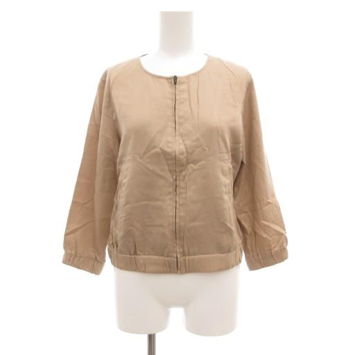 アナイ ANAYI ボンバージャケット ブルゾン ジップアップ 38 ベージュ /JS ■YHS6 ...