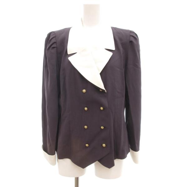 レリアン Leilian シャツジャケット フォーマル ダブルブレスト 9 グレー /JS ■YHS...