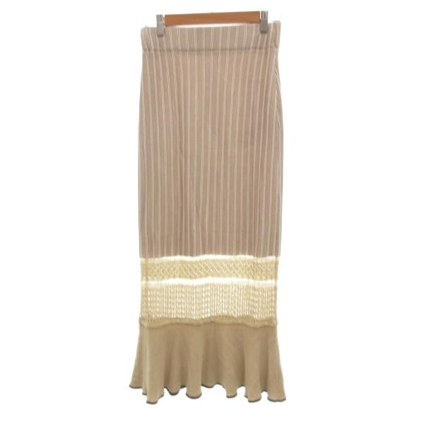 ステュディオス STUDIOUS マーメイドスカート ニット イージー フレア ロング マキシ F ...