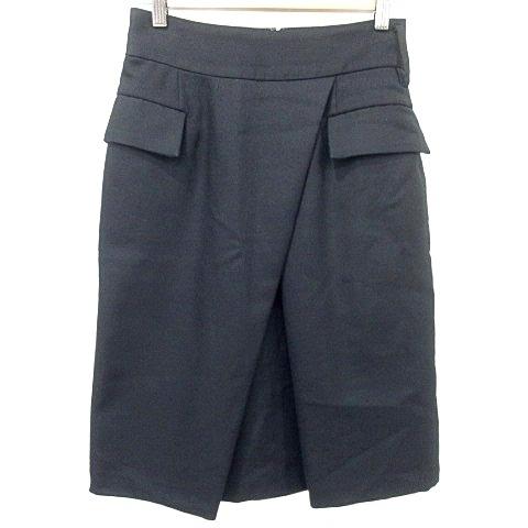 トゥモローランドコレクション collection ひざ丈 スカート フラップポケット ウール 36...