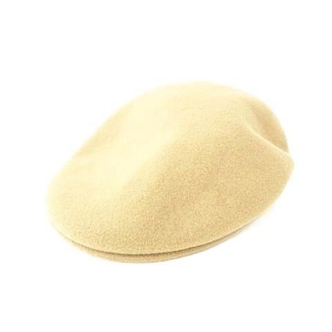 カンゴール KANGOL 美品 ウール ハンチング 帽子 イギリス製 ベージュ メンズ レディース