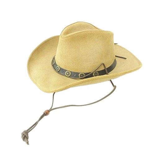 Henschel カーボーイ ハット スエード 帽子 Lサイズ ベージュ メンズ