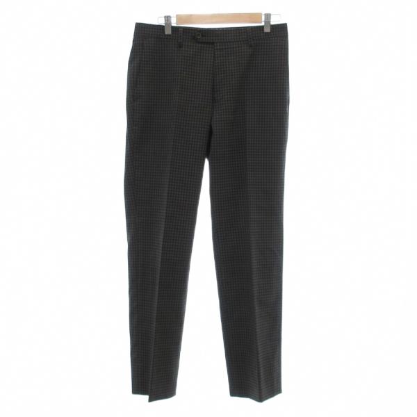 バーウィック Berwick パンツ スラックス チェック柄 41 茶 ブラウン /JS ■YHS7...