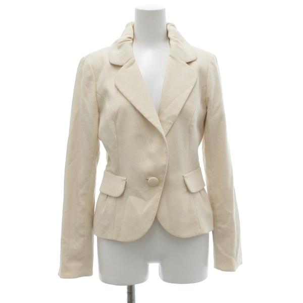 アプワイザーリッシェ Apuweiser-riche テーラードジャケット 2 ベージュ ラウンドカ...