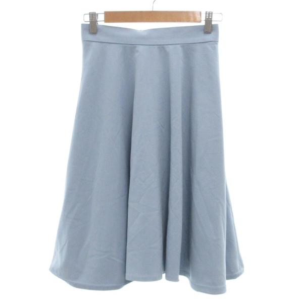 エストネーション ESTNATION フレアスカート ドレープ 36 ライトブルー /JS ■YHS...