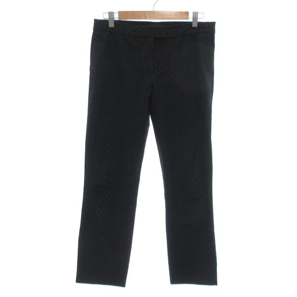 ジョセフ JOSEPH サブリナパンツ クロップド丈 総柄 38 黒 ブラック グレー /JS ■Y...