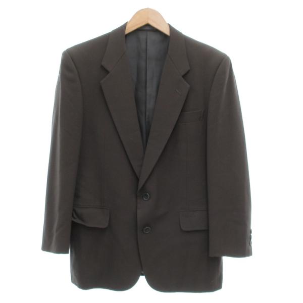 ピエールカルダン Pierre Cardin テーラードジャケット ツイル ウール 2 AB4 チャ...