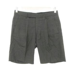 B&Y ユナイテッドアローズ BEAUTY&YOUTH ビューティー&ユース ハーフ ショートパンツ センタープレス 無地 薄手 Sサイズ グレー ■YHS2 レ