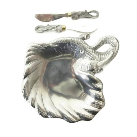 arthur court designs アーサーコート デザイン 食器 皿 ステンレス 象モチーフ...