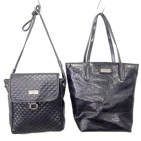 ピエールカルダン Pierre Cardin トート ショルダーバッグ フェイクレザー 型押し 2点...