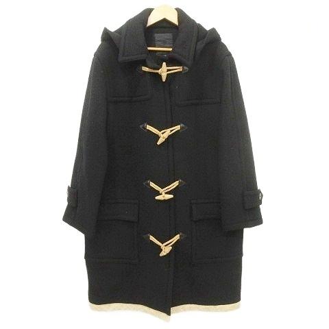 プラスメイド Plus made フード付き ダッフルコート ロング 厚手 ジャケット リネンパイピ...