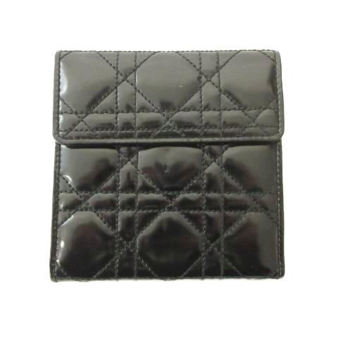 クリスチャンディオール Christian Dior レディ ディオール カナージュ 二つ折り 財布...