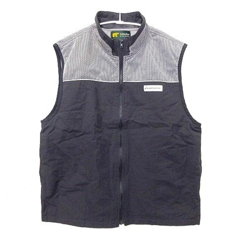 ゴールデンベア GOLDEN BEAR ジップ ベスト スタンドカラー 裏起毛 150 男の子 黒 ...