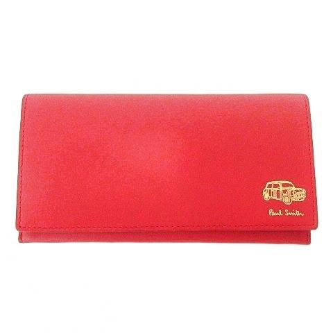 未使用品 ポールスミス PAUL SMITH BPS013 牛革 二つ折り 長財布 ミニエンボス加工...