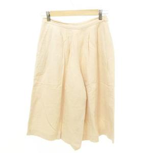 スピック&スパン Spick&Span リネン ワイドパンツ ハーフ ピンクベージュ ■TC レディース