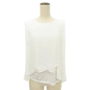 グローバルワーク GLOBAL WORK シャツ ブラウス ノースリーブ 無地 薄手 Mサイズ 白 ホワイト MMT レディース