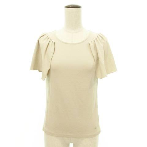 エムズグレイシー M'S GRACY フリル袖 コットンカットソー CR-015333 38 Mサイ...