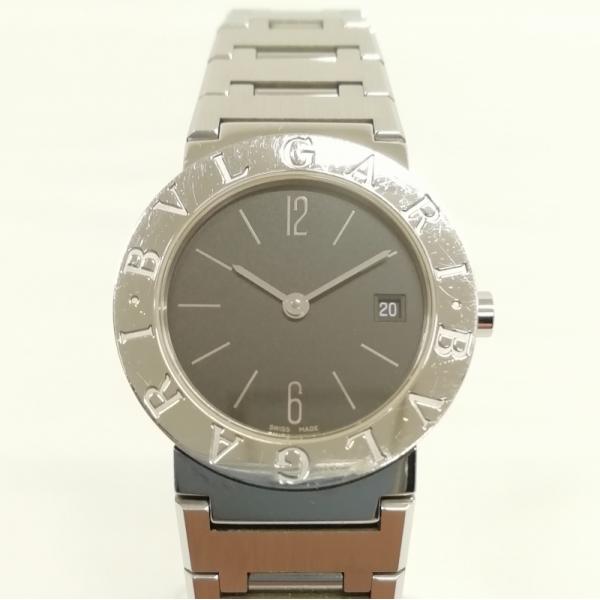 ブルガリ BVLGARI BB26SS ブルガリブルガリ デイト クオーツ 腕時計 黒文字盤 レディ...