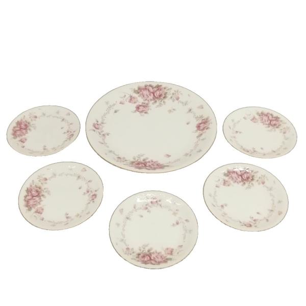 ノリタケ Noritake コンテンポラリー 金彩 バラ 花柄 プレート 27cm 大皿 15cm ...