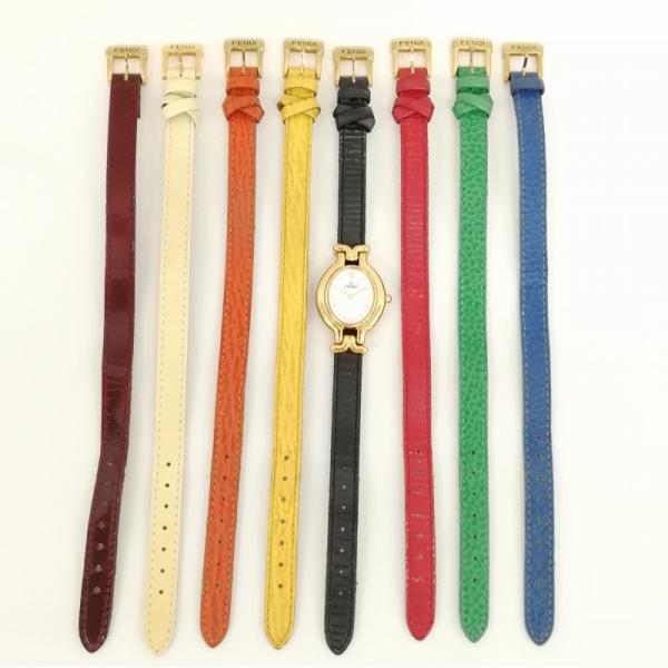 フェンディ FENDI 604L カメレオン チェンジベルト ウォッチ クオーツ 腕時計 ヴィンテー...