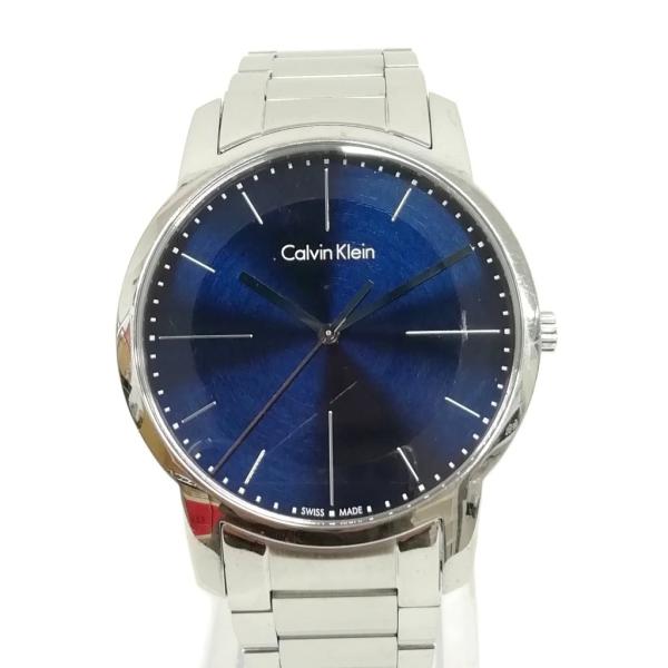 カルバンクライン CALVIN KLEIN K2G2GI クオーツ 腕時計 スイス製 ネイビー文字盤...
