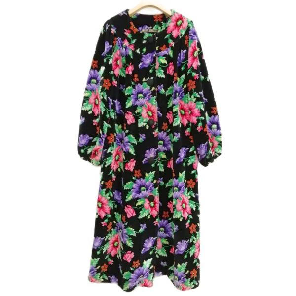 フェイラー FEILER ガウンコート バスローブ ルームウエア ブラック マルチ