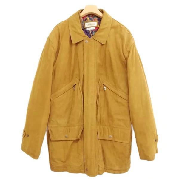 Jodhpur ユーロ古着 フランス製 ヌバックレザー ジャケット コート 50 ブラウン系 メンズ