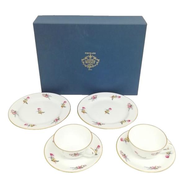 ロワイヤルリモージュ ROYALE LIMOGES カップ＆ソーサー ティーカップ ケーキ皿 金彩 ...