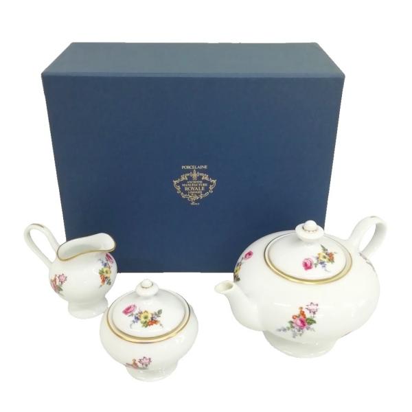 ロワイヤルリモージュ ROYALE LIMOGES ティーセット ティーポット シュガーポット クリ...