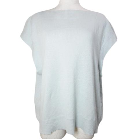 ドゥロワー Drawer リネンウール サマーニット カットソー フレンチスリーブ ボートネック 薄...