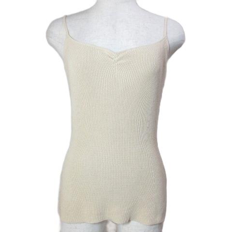 フォクシー ブティック FOXEY BOUTIQUE ニットキャミソール 無地 コットン レーヨン ...