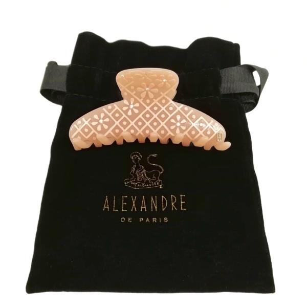 アレクサンドルドゥパリ Alexandre De Paris フラワー 花柄 ラインストーン ヘアク...