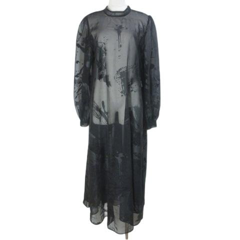 アメリヴィンテージ アメリ RUBBER PAINT ART SHEER DRESS 0112054...