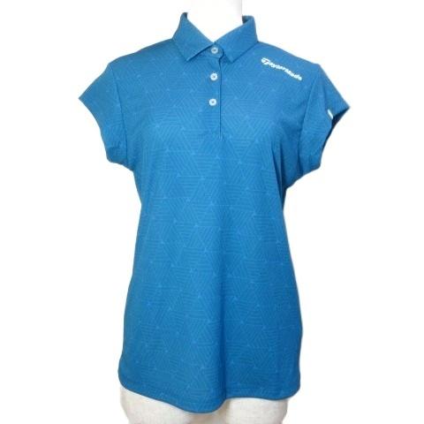 テーラーメイド TaylorMade 美品 グラフィックポロシャツ ゴルフウェア キャップスリーブ ...