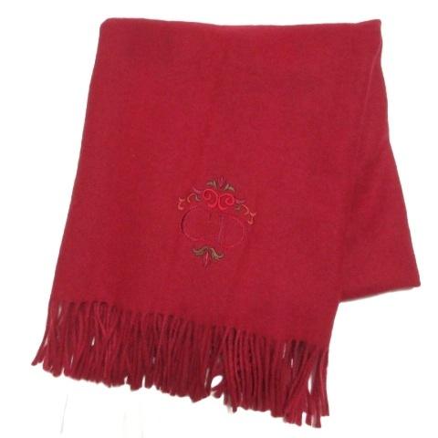 クリスチャンディオール Christian Dior ブランケット ストール フリンジ ウール ロゴ...