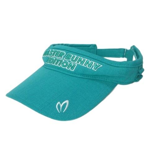 マスターバニー MASTER BUNNY EDITION 美品 サンバイザー 帽子 ゴルフウェア ロ...